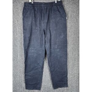 Five Star Chef Apparel Pants Mens XL Black Cargo Elastic Waist Workwear EUC